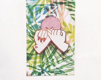 Rose Gold Pinky Promise Hard Enamel Pin
