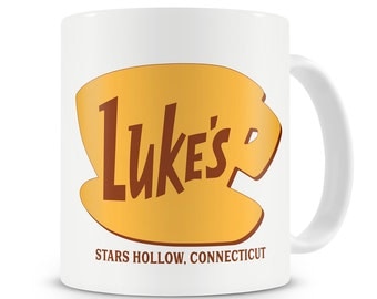 Luke's Diner Mug Inspired by Gilmore Girls Stars Hollow Connecticut Gilmore Girls Mug Lukes Diner Coffee Lorelai to my Rory Dragonfly Inn