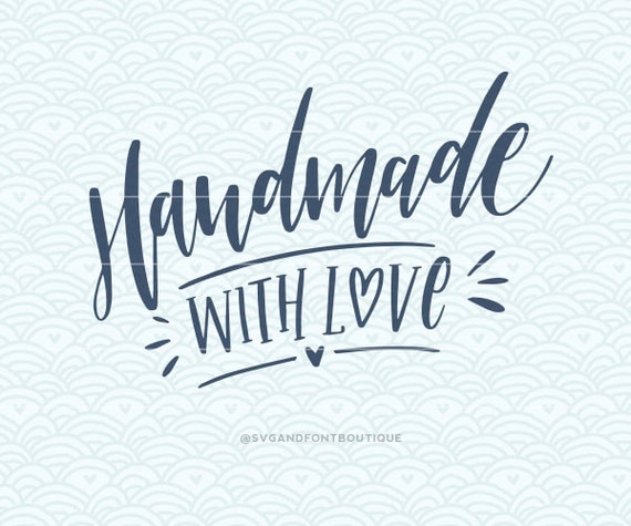 Download SVG Cuttable Vector Handmade with Love SVG Vector file