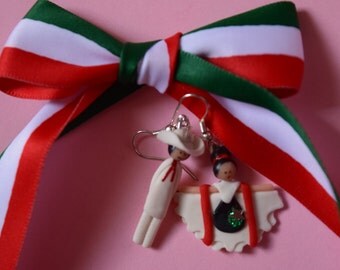 Mexican Traditional Dance Earrings Handmade