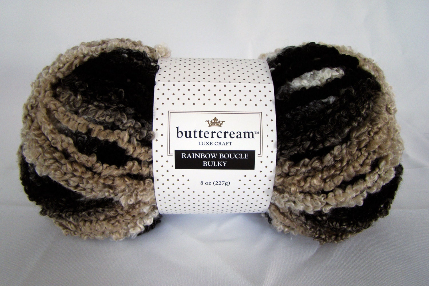Buttercream Luxe Craft Rainbow Boucle by RemnantOfThisAndThat