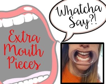 Whatcha Say?! Game Extra Mouth Pieces - Extra Mouth Props - Party Game - Dentist Mouth Opener Game - Cheek Retractors - Open Mouth