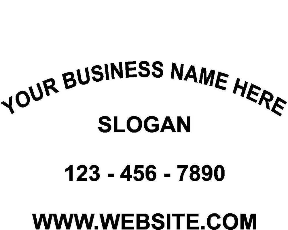 Vehicle Car Truck Door Business Sign for advertising