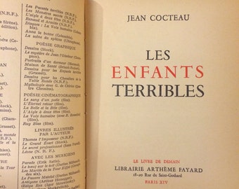 1929 Les Enfants Terribles, jean Cocteau