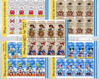 Printable Disney Cruise F.E.(Fish Extender) Gift Favor Tags
