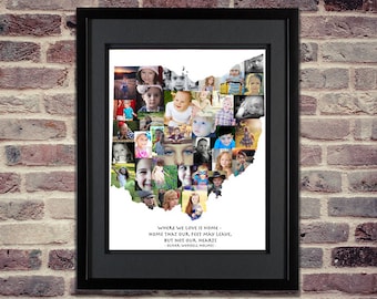Ohio Photo Collage - Ohio State SVG - Ohio SVG - Ohio Wall Art - Ohio Art - Ohio Map - Ohio Home - Ohio Print - Ohio Decor - Ohio Gifts
