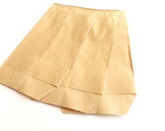 50 pockets 7 cm * 12 cm Ecru Kraft gift bags