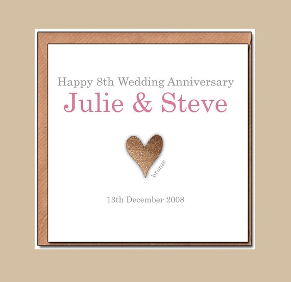Lovely 99 Bronze Anniversary Card