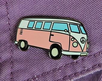 Hippie Van Enamel Pin