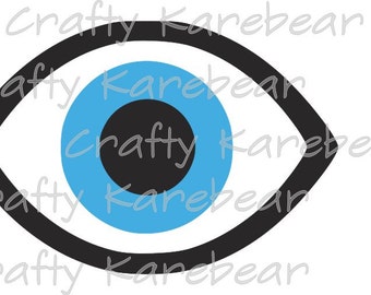 Eye Emoji SVG and DXF Digital File Download