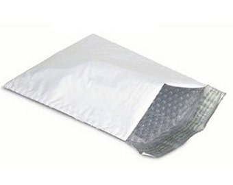 100 4x8 Poly Bubble Mailers Padded Envelope Shipping Bags