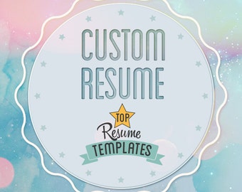 Custom Resume Design, Professional Resume Editing Services, Modern Resume Services, Creative Resume Template Layout Resume Word Cover Letter