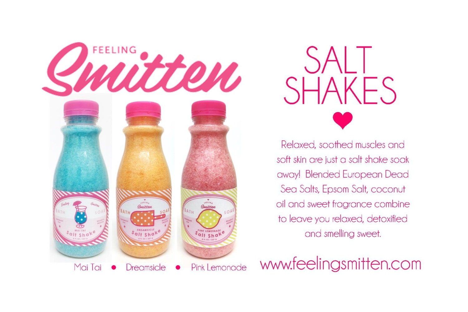 Feeling Smitten Salt Shake AKA Bath Salts and Coconut Goodness