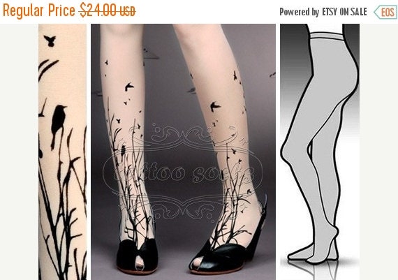 Sale25off Lxl Fabulous Forest Symphony Tattoo By Tattoosocks 4341