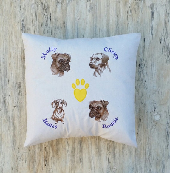 pet photo memorial pillow