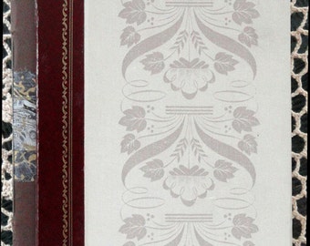 Handbound Concertina Travel Journal or Album From Vintage Book