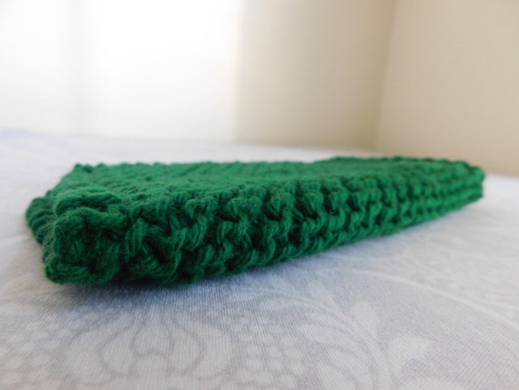 Forest Green Cotton Dishcloth
