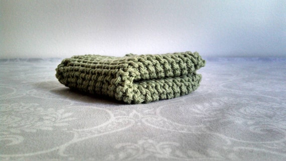 Pea Green Dishcloth