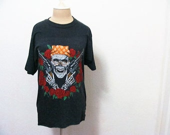 Vintage Bootleg Guns n Roses T Shirt Air Waves 1989