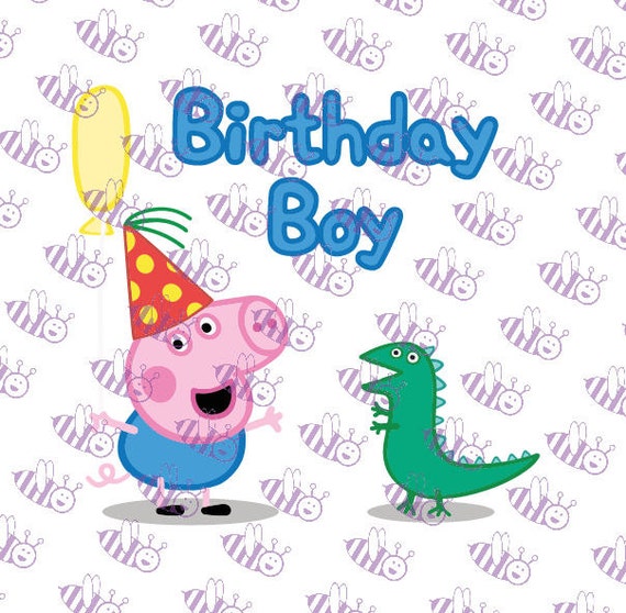 Download George Peppa pig birthday SVG Instant Download layered