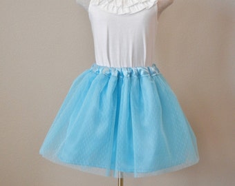Child Tulle satin skirt, flower girl tulle skirt. Ready to ship 2-3 & 4-5.