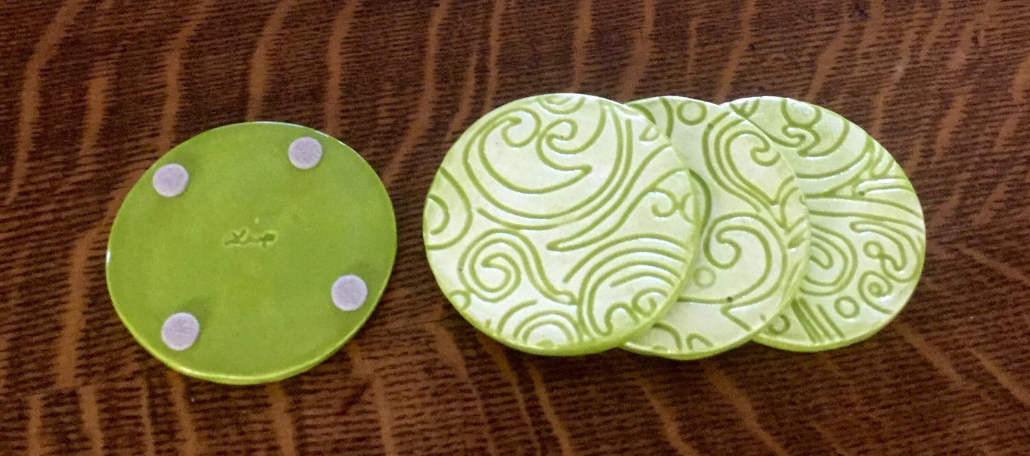Handmade Pottery Coasters Handmade Ceramic Coasters Pottery