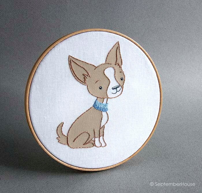 Hand Embroidery Patterns Dog Embroidery Patterns Hand