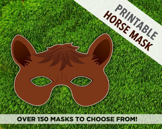 Brown Horse Printable Mask