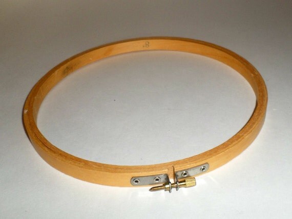 8 inch embroidery hoop wood embroidery hoop by carriesattic