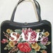 SALE ... Bee-U-TI-Ful Vintage Floral Needlepoint Purse