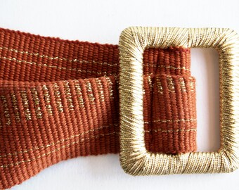 Premium Full Skin Belt in Burnt Orange
