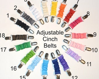 READY TO SHIP: Cinch Belt - Ladies Dress Clip - Toddler Belt - One Size Fits All