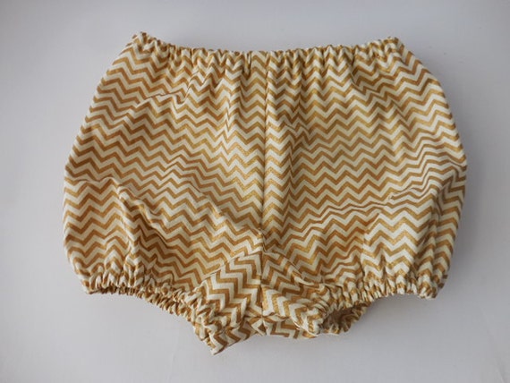 Items similar to Shiny gold and ivory diaper cover bloomers for infants ...