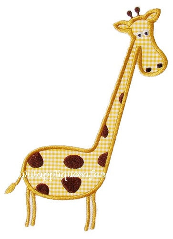 305 Giraffe 2 Machine Embroidery Applique Design Giraffe applique machine embroidery design no0075