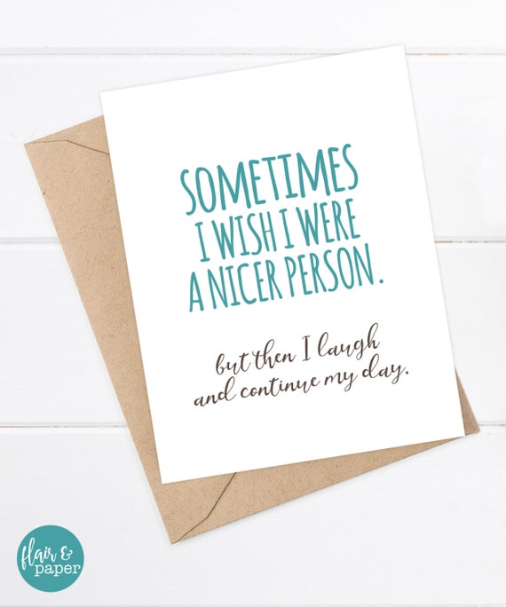 Funny Boyfriend Card Funny Snarky Card Awkward Card Quirky