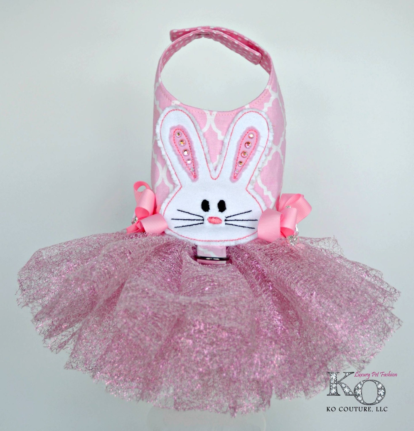Dog Dress Easter Bunny Tutu Harness Dress