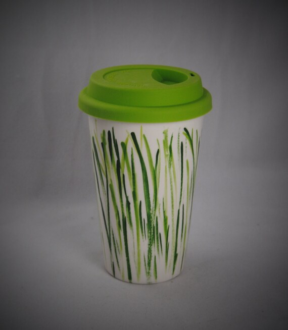 Ceramic Travel Mug/Tumbler with a lid