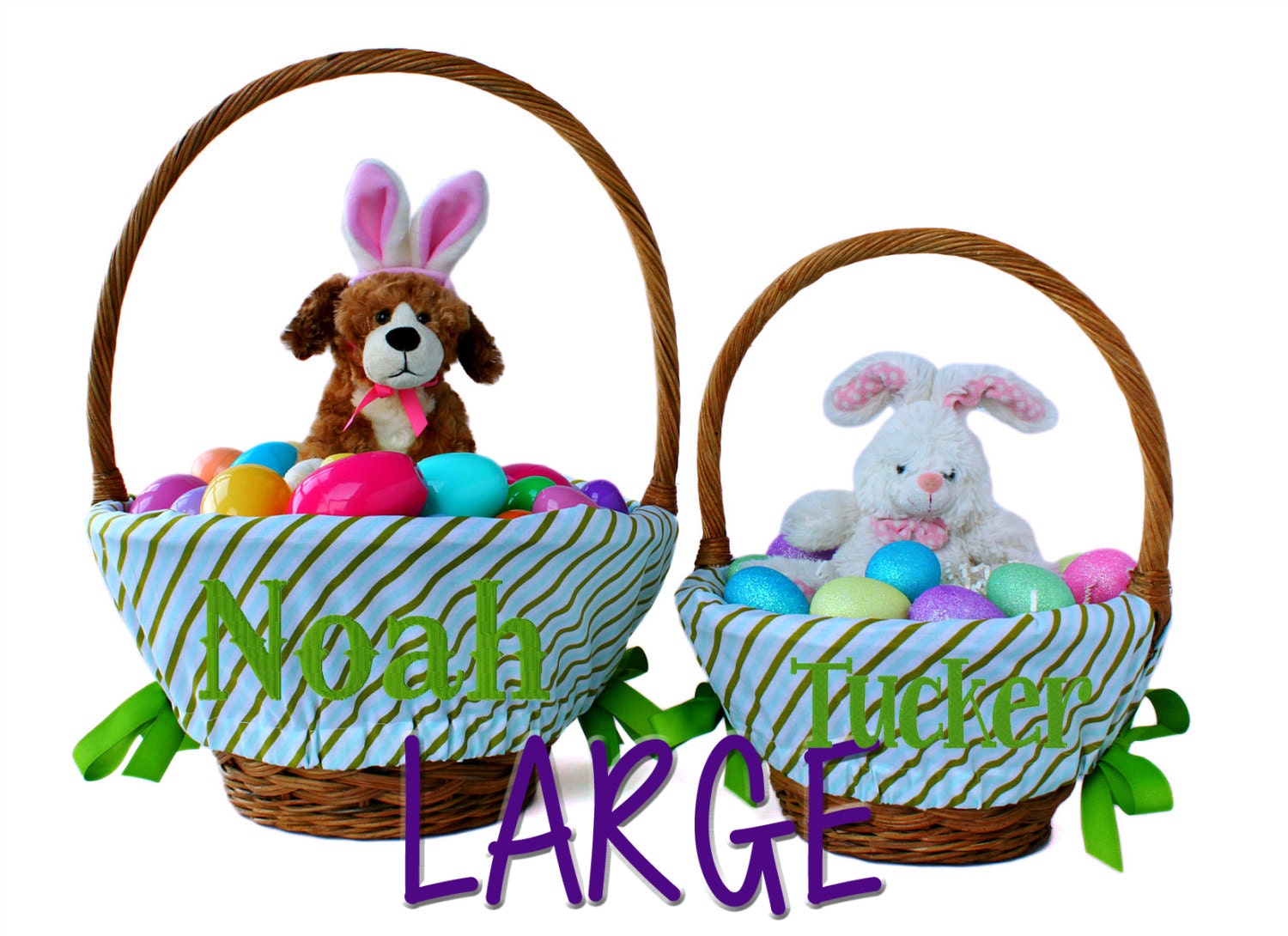 LARGE Oversized Personalized Easter basket by OurLittleMesses