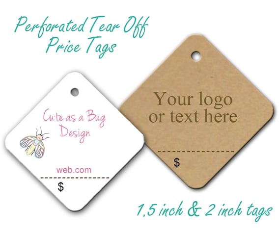 Perforated Price Tags Tear Off Tags Tear Off by TheHourglassStudio