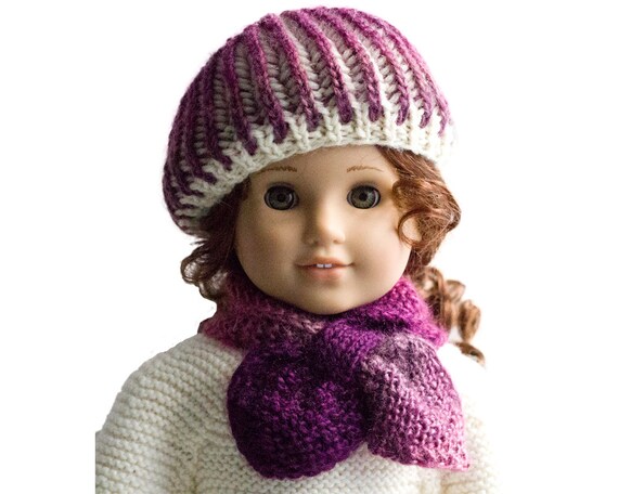 Knitting Pattern - for American Girl dolls - 18 inch doll Clothes - Doll Wint...