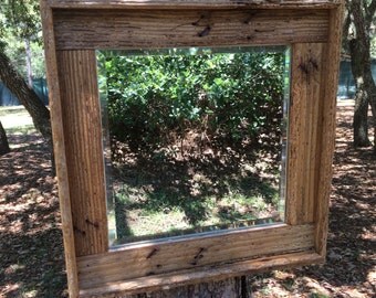 Lobster Trap Mirror- Nautical Mirror-Driftwood Mirror-Wall Mirror-Original Fl. Keys