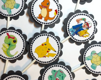 30 Dimensional Pokemon Cupcake Toppers *Ready to Ship*