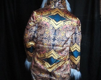Light up Faux Fur Coat Spawn Of The Titans LightUpCoats and Black Rock City's legendary artist FreeRolando Ready To Ship