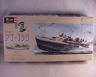 1963 Revell PT-109 Model Kit John F Kennedy