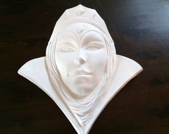 Paint it Yourself The Queen Face Mask Ceramics Poured by CrazyOldLadyJC