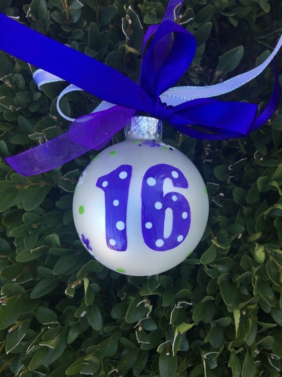 Sweet Sixteen Christmas Ornament 