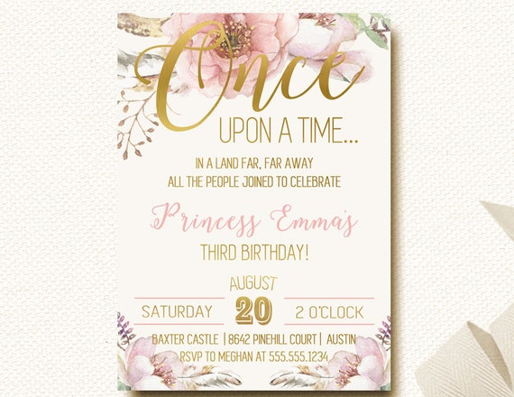 Once Upon A Time Invitations 7