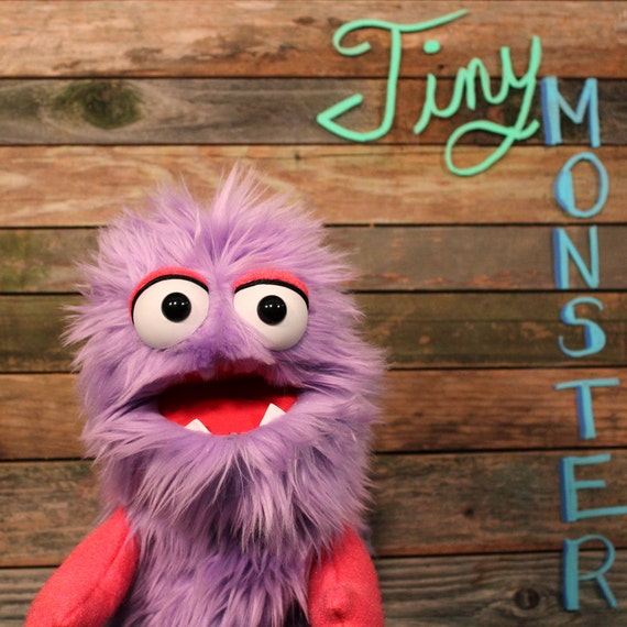 Tiny Monster Puppet Purple By Roostersocks On Etsy