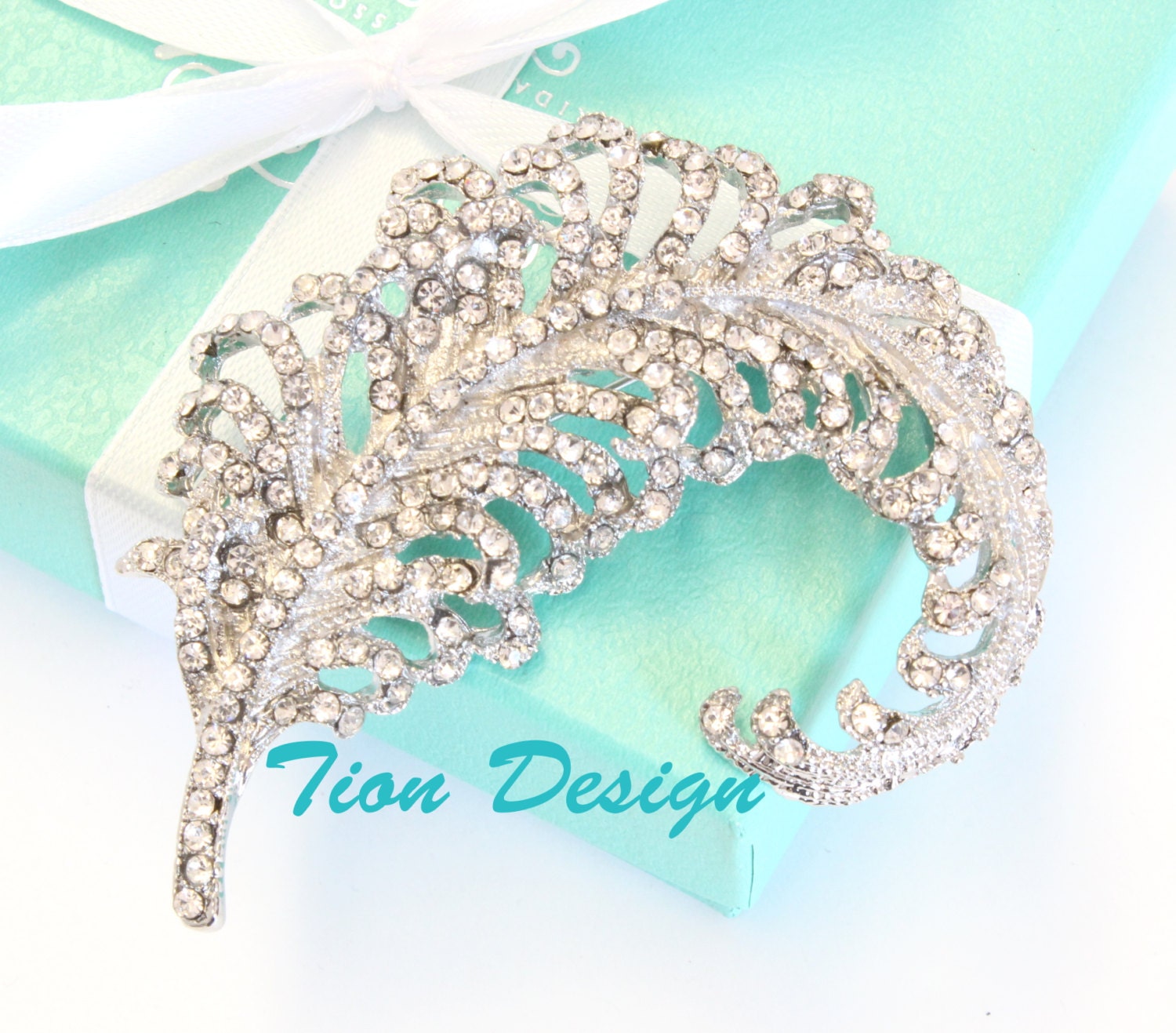 Swarovski brooch for Bridal Weddings and Formals at