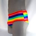 Rainbow Multi color Stripe Men's Brief Swimwear Gay